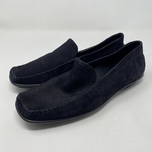 Arche Shoes Women's Size US 11.5 Comfort Loafers Slip On Suede Black Leather
